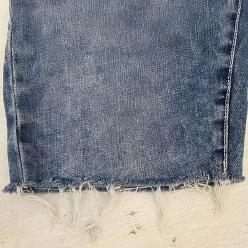 True Religion Shorts Men 31 Ricky Relaxed Straight Denim Cut-Off Distressed